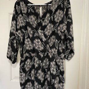 Black and white romper